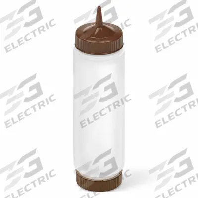 VOLLRATH Squeeze Bottle: 24 oz Capacity, 2 1/8 in Opening Dia, 11 3/16 in Overall Ht - Standard Squeeze Bottles