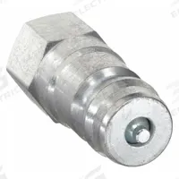 PARKER Hydraulic Quick Connect Hose Coupling: 1/4 in Coupling Size, Steel, 11.36 lpm Max. Flow Rate (MPN 6602-2-4). Key specifications — Body Material: Steel; Thread Size: 1/8"-27; Brand: PARKER.