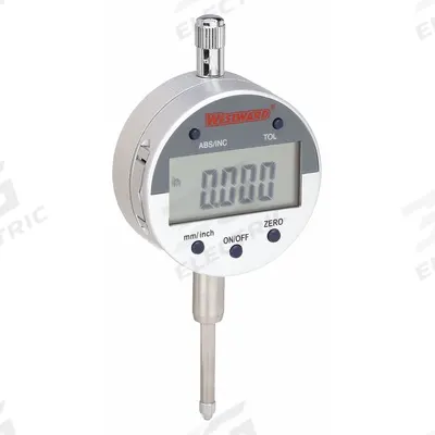 WESTWARD Digital Indicator: 0 in to 1 in /0 mm to 25.4 mm, Inch/Metric - Digital Indicators with Back Lug