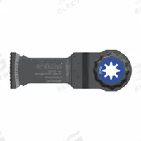 METABO Oscillating Tool Blade: 1 1/4 in Blade Wd, 2 in Overall Lg, Plunge Cutting, High Carbon Steel (MPN 626947000). Key specifications — attr1097473: Fiberboard; attr1097476: METABO; attr1097456: Plunge Cutting.