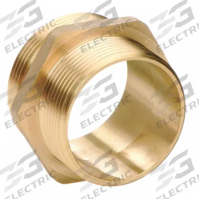 MOON AMERICAN Fire Hose Adapter: 1 in Compatible Pipe Size, NPT x NH, Straight, Brass - Brass Rigid Fire Hydrant & Standpipe Adapters