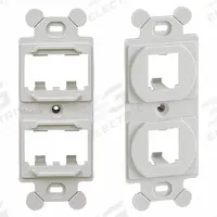 PANDUIT 106 Module Frame: Duplex/Mini Com, Bright White, 4 Ports, CF1064EIY. Key specifications — Color: Bright White; Brand: PANDUIT.