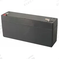 APPROVED VENDOR Sealed Lead Acid Battery: 6V DC, 3.3 Ah Capacity, 2.56 in Ht, 1.34 in Wd, 5.28 in Dp (MPN 5EFF1). Key specifications — Terminal Connection: 0.187 in Faston; Battery Cycle Type: Dual Purpose; Brand: APPROVED VENDOR; Housing Material: ABS.