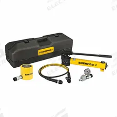 ENERPAC Hydraulic Cylinder and Hand Pump Set: 48 ton Cylinder Nominal Capacity, RCS501, P392 (MPN SCL502TB). Key specifications — attr96685: GA45GC; attr98870: ENERPAC; attr96682: 2.38 in; attr96683: RCS501; attr96684: P392; attr1160276: Hydraulic Cylinder and Hand Pump Set.