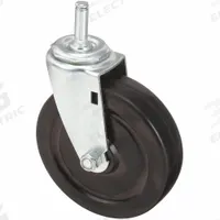 APPROVED VENDOR Stem Caster: Swivel, No Brake, 5 in Wheel Dia., 1 1/4 in Wheel Wd, Rubber, Rubber (MPN 32J852). Key specifications — attr1111099: APPROVED VENDOR; attr1111095: Black; attr1176855: Swivel.