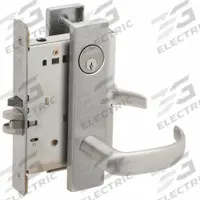 SCHLAGE Door Lockset: Storeroom Lever Locksets, Chrome (MPN L9080P 17L 626 C123). Key specifications — Ligature Resistance: Not Ligature-Resistant; Brand: SCHLAGE; Lockset Function ANSI Code: F07; Visual Indicator Message: Locked/Unlocked; Lockset Style: L Sparta; ADA Compliant: No; Finish: Satin Chromium-Plated : Forged Brass.