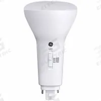 GE LAMPS Compact LED Bulb: Type B, 2-Pin (G24d), R25, LED, 2700K/3000K/3500K/4000K, 10.5 W Watt (MPN LED11BG24-V/8SC/120-347-4PK). Key specifications — Brand: GE LAMPS; Bulb Designation: LED11BG24-V/8SC/120-347-4PK; Dimmable: No; Color Temperature: 3500K.