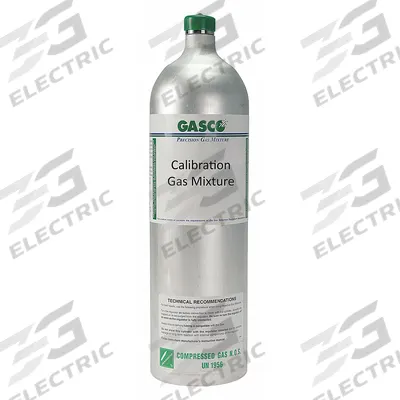 GASCO Calibration Gas: Nitrogen, Disposable, +/-5% Accuracy, HCL, Calibration Gas - Calibration Gases for Portable Gas Detectors