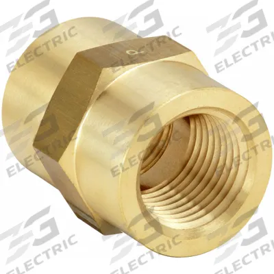 PARKER Metal Pipe Straight: Straight, Brass, 3/4 in x 3/4 in, 4,000 psi - Threaded Extreme-Pressure Hydraulic Pipe Fittings