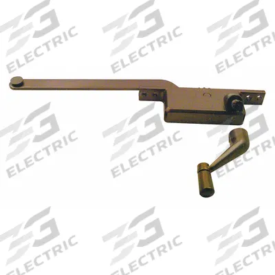 PRIME-LINE Window Operator: Crank, Handle Included, Left-Hand, Frame, Brown - Awning & Casement Window Operators & Handles