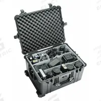 PELICAN Protective Case: 16 3/8 in x 21 1/2 in x 12 1/2 in Inside, Dividers, Black, Mobile, 21 lb Wt (MPN 1624). Key specifications — Closure Type: Double Throw; Brand: PELICAN; Carry-On Size: No.