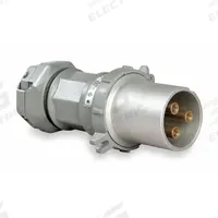 HUBBELL Pin and Sleeve Plug: Gray, 250V DC/600V AC, Three Phase, 200 A, 3 Pole, 3 Wire (MPN VP203512). Key specifications — Brand: HUBBELL.