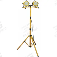 APPROVED VENDOR Temporary Job Site Light: 1,200 lm Max Brightness, LED, 1, 1 Brightness Levels, IP65 (MPN 24K354). Key specifications — Frame Color: Yellow; Lighting Technology: LED; Operating Voltage: 120V AC; Brand: APPROVED VENDOR; No. of Brightness Levels: 1.