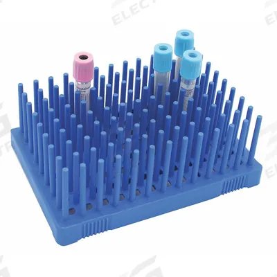 HEATHROW SCIENTIFIC Tube Rack: 5 in Overall Wd, 2 1/8 in Overall Ht, 3 1/4 in Overall Lg, Polypropylene - Lab Storage Racks