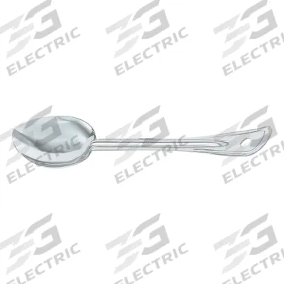 VOLLRATH Basting Spoon: 13 in Overall Lg, Silver, NSF Certified - Serving Spoons