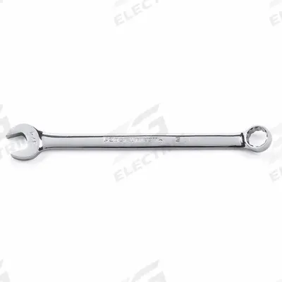 GEARWRENCH Combination Wrench: Alloy Steel, Chrome, 19 mm Head Size, 11 in Overall Lg - SAE 12-Point Combination Wrenches