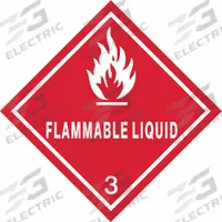 APPROVED VENDOR DOT Container Label: Flammable Liquid, 4 in x 4 in, 4 in Label Ht, Vinyl, 250 PK (MPN 9KFR5). Key specifications — Brand: APPROVED VENDOR; Message: Flammable Liquid.
