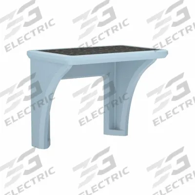CORTECH Wall-Mount Desk: Blue Gray, 29 in Overall Ht, 36 in Overall Wd, 24 in Overall Dp - Wall-Mount Desks with Laminate Top