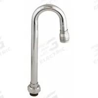 T&S BRASS Spout: Spout, Gooseneck, Swivel Spout, Brass, Chrome, 26.3 gpm Flow Rate, Laminar, Nozzle (MPN 132X). Key specifications — Includes: Nozzle; Product Type: Spout; Spout Style: Swivel; Body Material: Brass; Brand: T&S BRASS.