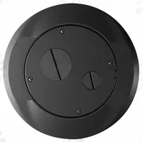 HUBBELL WIRING DEVICE-KELLEMS Floor Subplate: Round, Black, Cast Aluminum, Smooth (MPN S1SPFFBL). Key specifications — attr211014: HUBBELL WIRING DEVICE-KELLEMS; attr1046648: Black; attr1046653: Round; attr1046654: Smooth; attr1046660: Cast Aluminum.