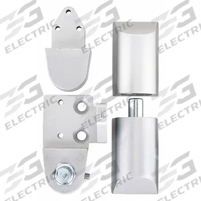 KABA ILCO Pivot Hinge: Aluminum, 2 13/16 in Leaf Ht - Half Surface-Mount Pivot Hinges