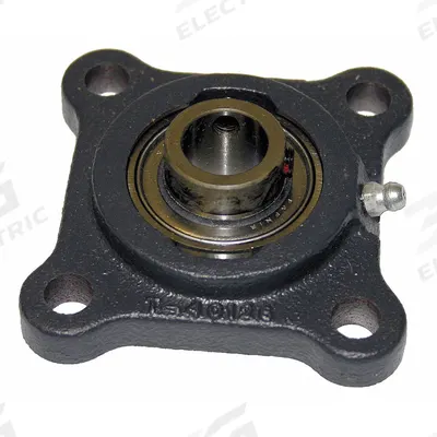 TIMKEN 4 Bolt Flange Bearing: Radial Ball, 1 1/8 in Bore, Cast Iron, Set Screws - General Purpose Flange-Mount Ball Bearings