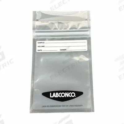 LABCONCO Sanitary zipper-seal bags: 4 in x 6 in x 10 in - Freeze Dryer Accessories
