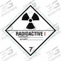 APPROVED VENDOR DOT Container Label: Radioactive I, 4 in x 4 in, 4 in Label Ht, 4 in Label Wd, 25 PK (MPN 8NGG4). Key specifications — Brand: APPROVED VENDOR; Message: Radioactive I.