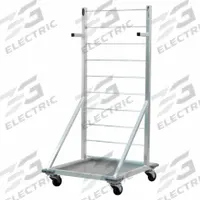 NEW AGE INDUSTRIAL Fry Cart: 27 Fry Baskets, 24 1/2 in Overall Wd, 52 1/2 in Overall Ht, Aluminum (MPN 1215)