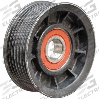 DAYCO Idler Pulley: Idler Pulley, 89008, Serpentine, 7PK Compatible Belt Trade Size - Ribbed V-Belt Idler Pulleys for Vehicles