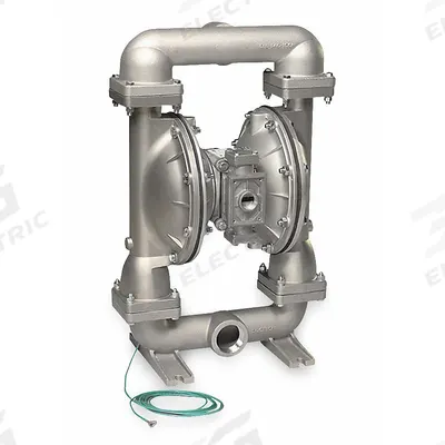 SANDPIPER Double Diaphragm Pump: 316 Stainless Steel Body, 2 in, NPT, 150 gpm - Stainless Steel Housing Natural Gas-Operated Double Diaphragm Pumps
