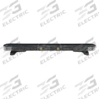 CODE 3 Mini Light Bar: Emergency Vehicle Mini Light Bar, Blue/White, 18 W Watt, Clear, LED, 12V DC (MPN 2747ACC-GRBWASD). Key specifications — Brand: CODE 3; Lens Color: Clear; Number of Flash Patterns: 31; Installation Type: Permanent; Operating Voltage: 12V DC.