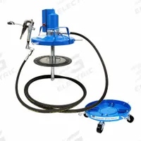 MACNAUGHT Air Drum Pump: Pump w/ Drum Dolly, Hose & Nozzle, 50:1, 460 g/min Max. Flow Rate, Steel (MPN P3-TR). Key specifications — Brand: MACNAUGHT; Suction Tube Material: Steel.