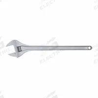 PROTO Adjustable Wrench: Alloy Steel, Chrome, 24 3/16 in Overall Lg, 2 27/32 in Jaw Capacity (MPN J724B). Key specifications — attr309359: Chrome; attr324924: PROTO; attr309358: Alloy Steel.