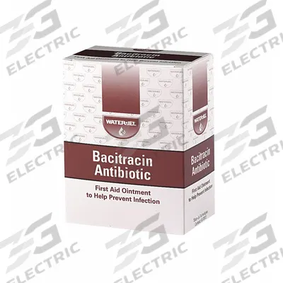 WATERJEL Topical Antibiotic Ointment: Ointment, Bacitracin Zinc, 0.03 oz Size - Antibiotic Ointments & Creams