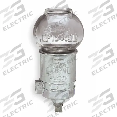 TRICO Constant Level Oiler: Constant Level Oiler, 4 oz Capacity, Glass, 1/4" Thread Size - Vented Constant-Level Oilers