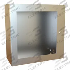 HAMMOND Electrical Enclosure: Stainless Steel, 20 in x 20 in x 8 in, NEMA 12/13/3R/4/4X, Hinged (MPN EN4SD20208WSS). Key specifications — Brand: HAMMOND; Closure Method: 1/4-Turn Latch; Enclosure Material: Stainless Steel; Knockouts: Not Included.