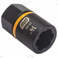 GEARWRENCH Bolt Extractor: 14 mm Socket Size, 7-Point, Std, Black Oxide, Not Tether Capable (MPN 84767). Key specifications — attr1204113: Standard; attr1204115: GEARWRENCH; attr1204121: 14 mm; attr1204116: Not Tether Capable; attr1204118: Black Oxide.