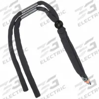 SKULLERZ BY ERGODYNE Eyewear Lanyard: Solid, 12 in Overall Lg, Black, Slip-On, Adj/Breakaway (MPN 3215). Key specifications — Features: Adjustable; Color: Black; Brand: SKULLERZ BY ERGODYNE.