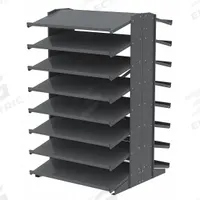 AKRO-MILS Pick Rack: 36 in x 36 in x 60 in, 2 Sided, 0 Bins, 16 Shelves (MPN APRD18). Key specifications — Includes Bins: No; Frame Color: Gray; Frame Material: Steel; Brand: AKRO-MILS.