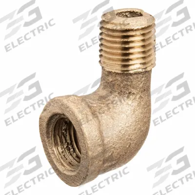 USA INDUSTRIALS Metal Pipe Elbow: 90° Elbow, 2 in x 2 in - Threaded Low-Pressure Pipe Fittings for Potable Water
