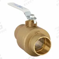 APOLLO Manual Two-Way Ball Valve: 2 1/2 in, Brass, Straight, Sweat x Sweat, Full Port Ball Port (MPN 77FLF24901). Key specifications — Brand: APOLLO; Handle: Lever.