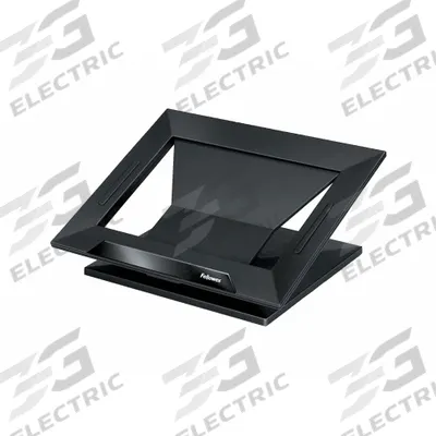 FELLOWES Laptop Stand: Black/Pearl, 4 in Max Ht, 4 in Min Ht, 13 1/4 in Overall Wd - Monitor & Laptop Risers