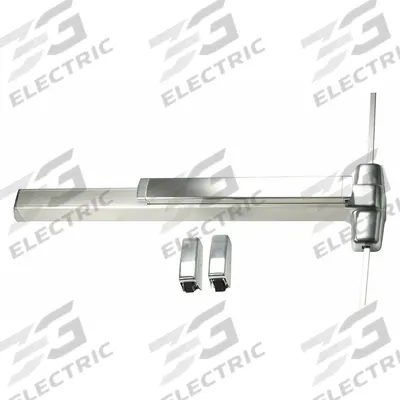 VON DUPRIN Surface Vertical Rod: 3 ft Max Door Wd - Surface Vertical Rod Push Bars