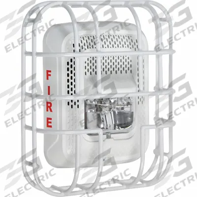 SAFETY TECHNOLOGY INTERNATIONAL L Series Wire Cage: Steel, 2 7/8 in Overall Dp - Guards for Alarms & Wall Fixtures
