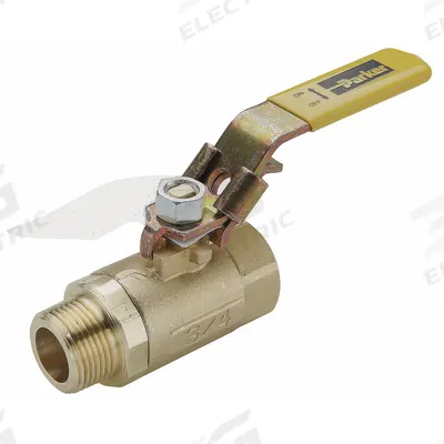 APPROVED VENDOR Manual Two-Way Ball Valve: 1/4 in, Brass, Straight, MNPT x FNPT - Brass Ball Valves