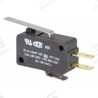 HONEYWELL Miniature Snap Action Switch: Lever Actuator, 1NO/1NC, Quick Connect (MPN V7-1C17D8-022). Key specifications — AC Contact Rating: 15 A @ 125 V; Electrical Connection: Quick Connect; Series: V7; Brand: HONEYWELL.