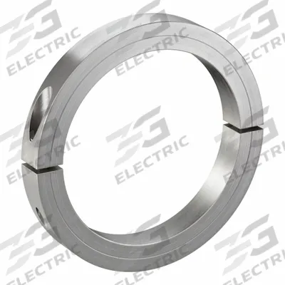 CLIMAX METAL PRODUCTS Shaft Collar: 2-Piece, Inch, Round, Clamp-On, 5 1/4 in Bore Dia - Stainless Steel Recessed-Screw Shaft Collars