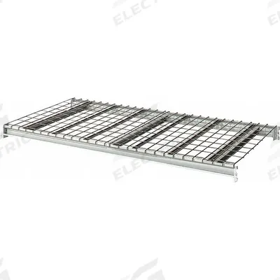 HALLOWELL Bulk Rack Shelf: 96 in x 48 in x 3 1/8 in, 14 ga Beams, Steel - Wire Decking Bulk Rack Shelf Kits