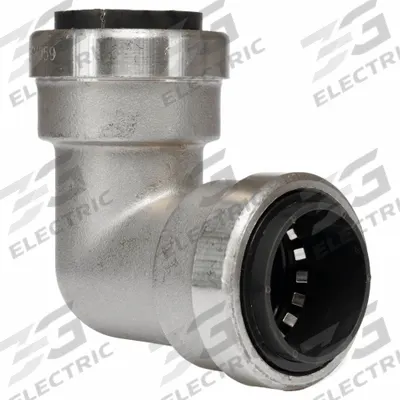 APPROVED VENDOR Push-Fit Elbow Fitting: 3/4 in OD x 3/4 in OD Size - Stainless Steel Push-to-Connect Tube Fittings